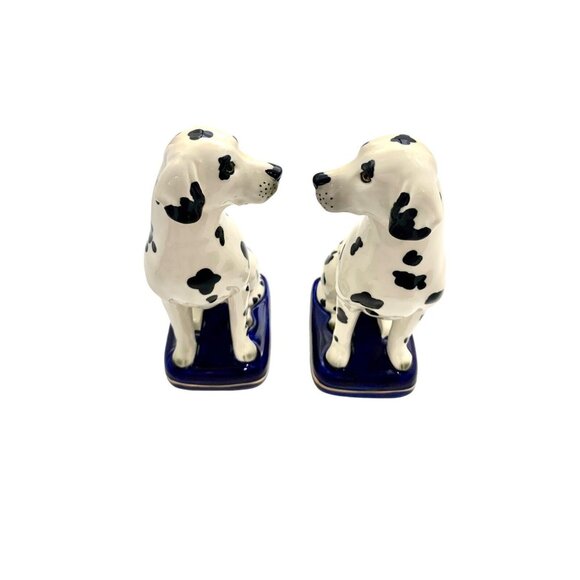 Dog Figurine Pair Dalmatian Statue Fitz and Floyd Style Rare Vintage Decor - Picture 6 of 8